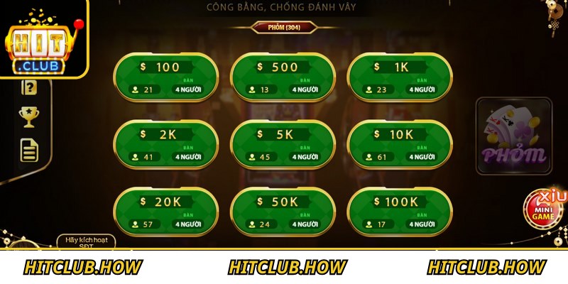 Bộ phỏm được tạo thành từ ba lá bài cùng số hoặc ba lá liên tiếp cùng chất
