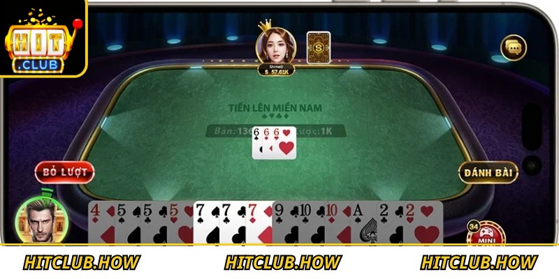 Tiến lên miền Nam Hitclub được xây dựng trên nền tảng đổi thưởng uy tín