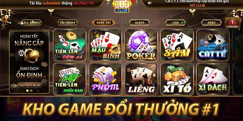 Kho game đổi thưởng hàng đầu thị trường